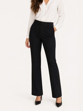 Old Navy Pixie Flare Pants Size 16 High Rise Black Stretch Dress Pants Work